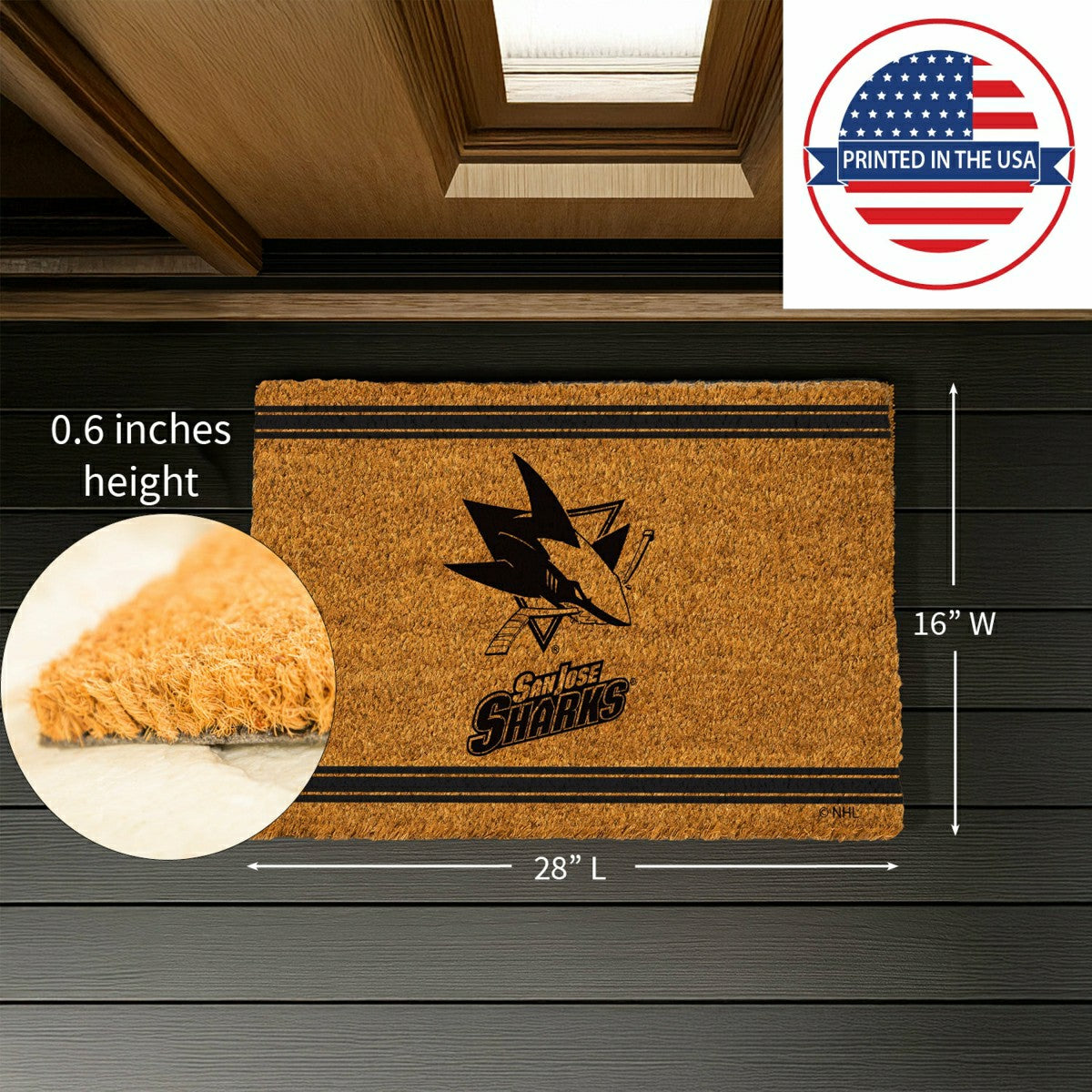 San Jose Sharks, Coir Mat 1C, NHL