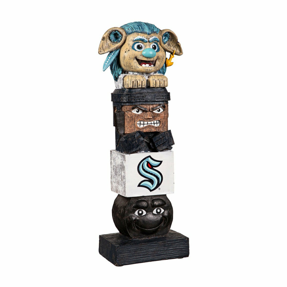 16" Seattle Kraken Mascot Tiki Totem Garden Statue, NHL, Home