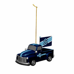 Seattle Kraken Rally Truck Ornament, Set of 2, NHL, Home
