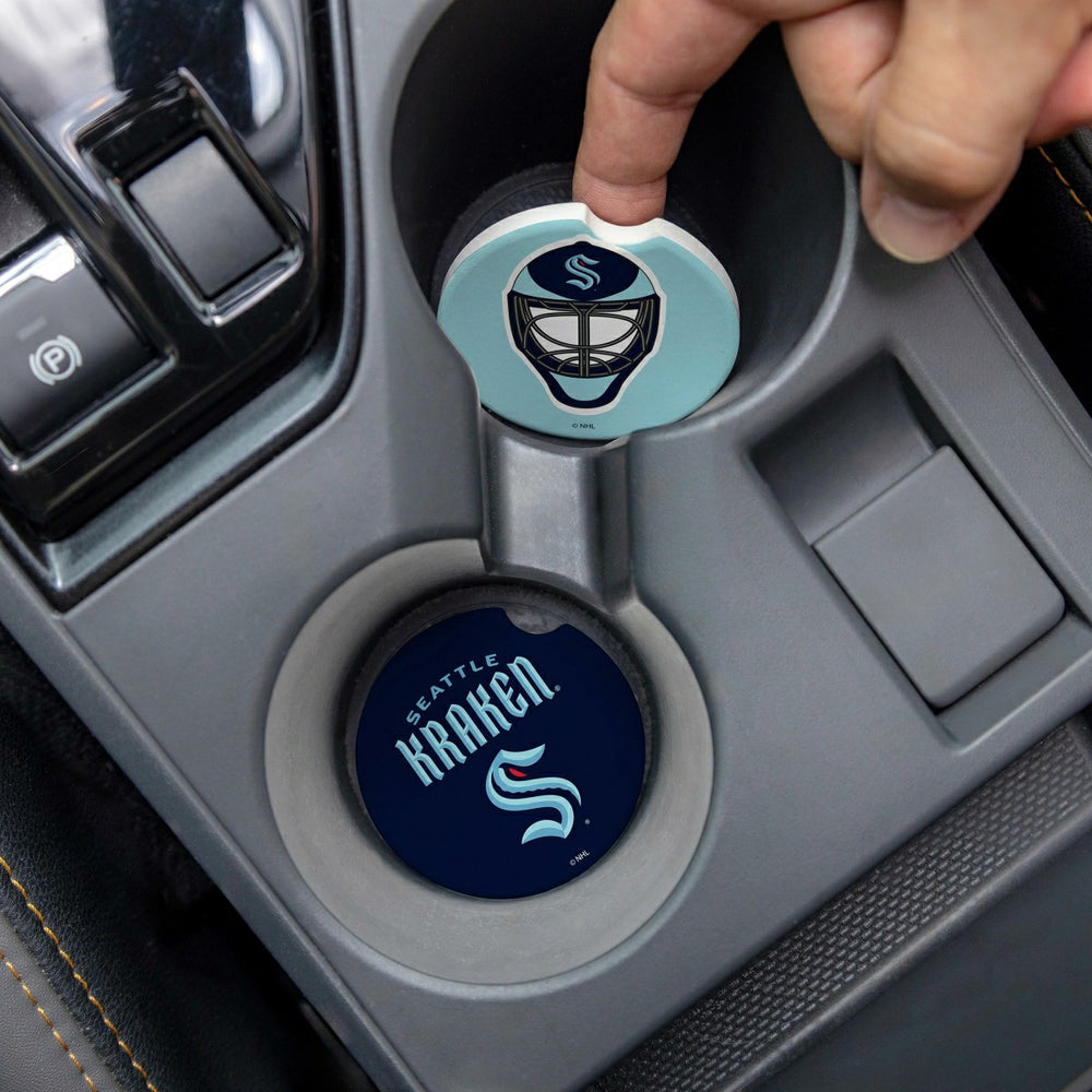 Seattle Kraken Car Coaster Set, 2pc, NHL, Home