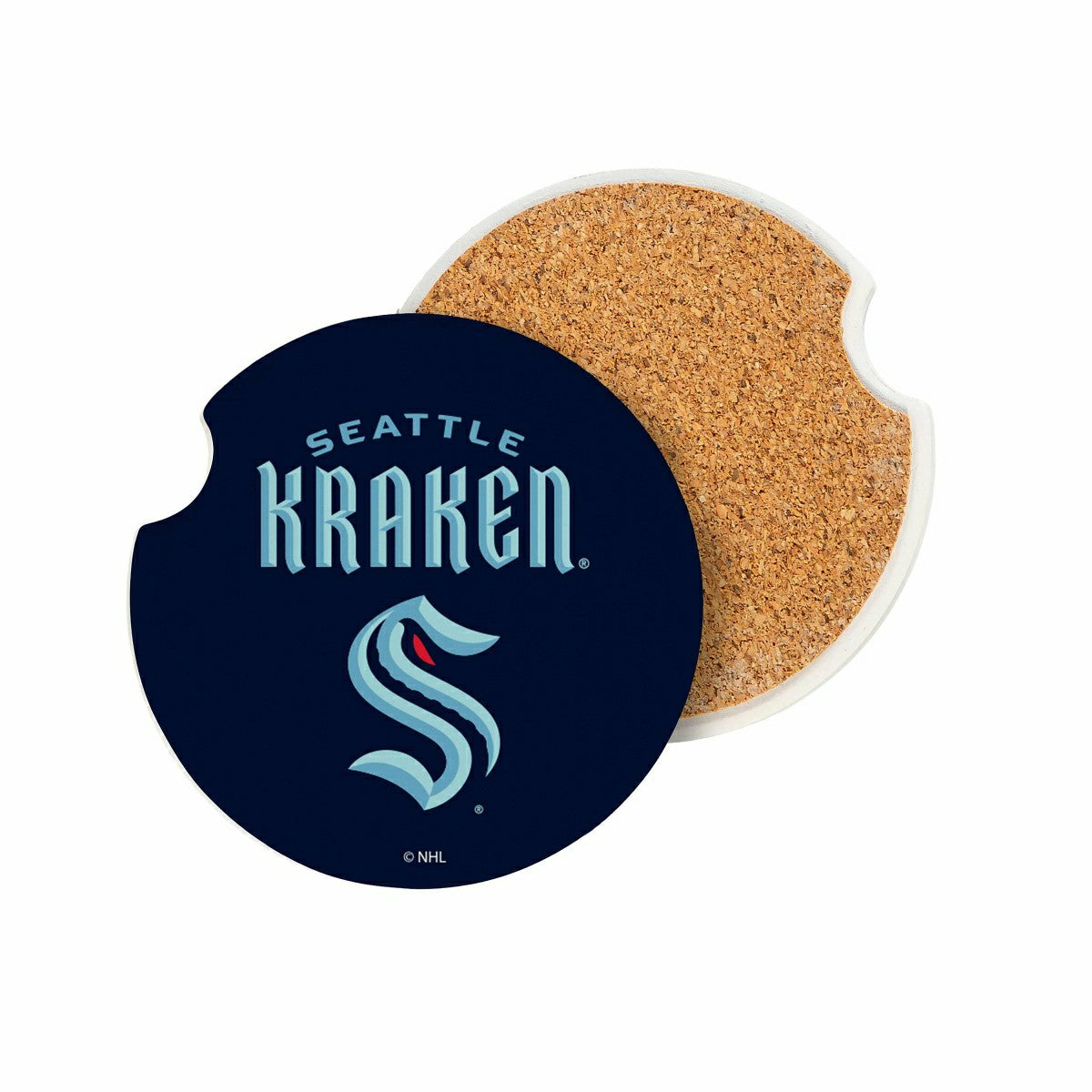 Seattle Kraken Car Coaster Set, 2pc, NHL, Home