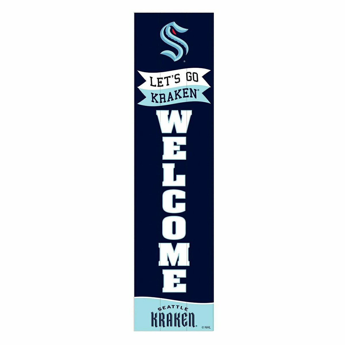 Seattle Kraken Large Single Sided Leaner, 46", NHL, Home