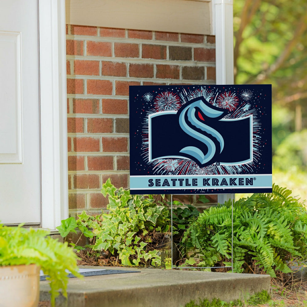 Seattle Kraken Yard Sign, Patriotic, NHL, Home