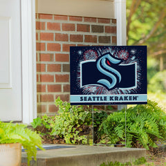 Seattle Kraken Yard Sign, Patriotic, NHL, Home