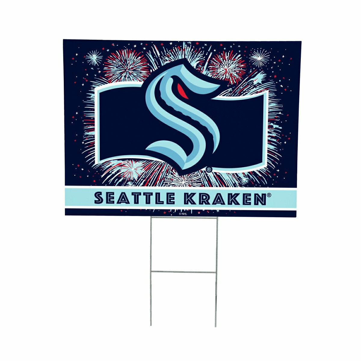 Seattle Kraken Yard Sign, Patriotic, NHL, Home