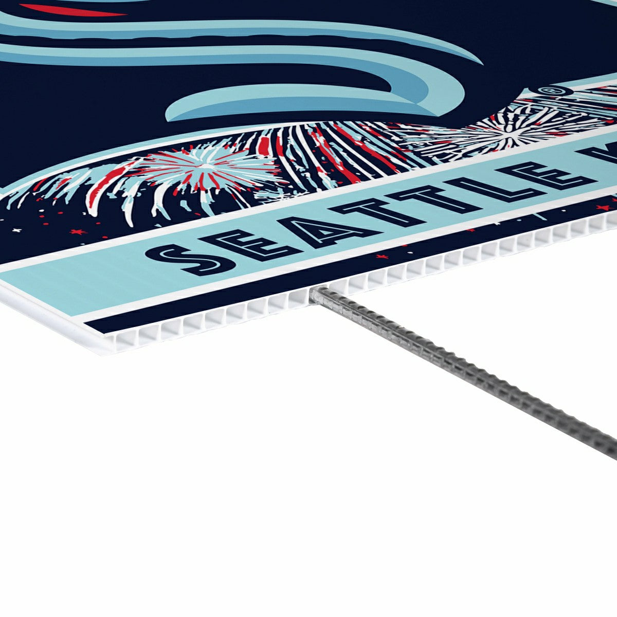 Seattle Kraken Yard Sign, Patriotic, NHL, Home