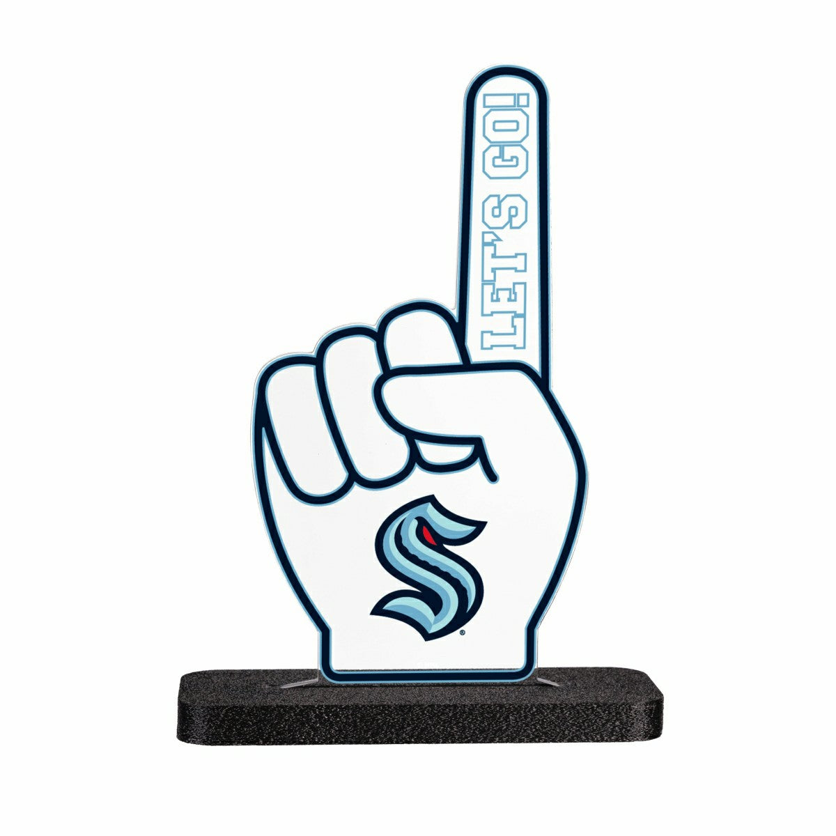 Seattle Kraken Hockey Foam Finger Desklite LED Decor, NHL, Home
