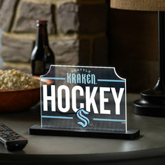 Seattle Kraken Hockey Rectangle Desklite LED Decor, NHL, Home