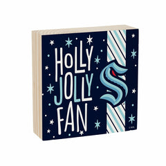 Seattle Kraken Block, Holiday, 6x6, NHL, Home