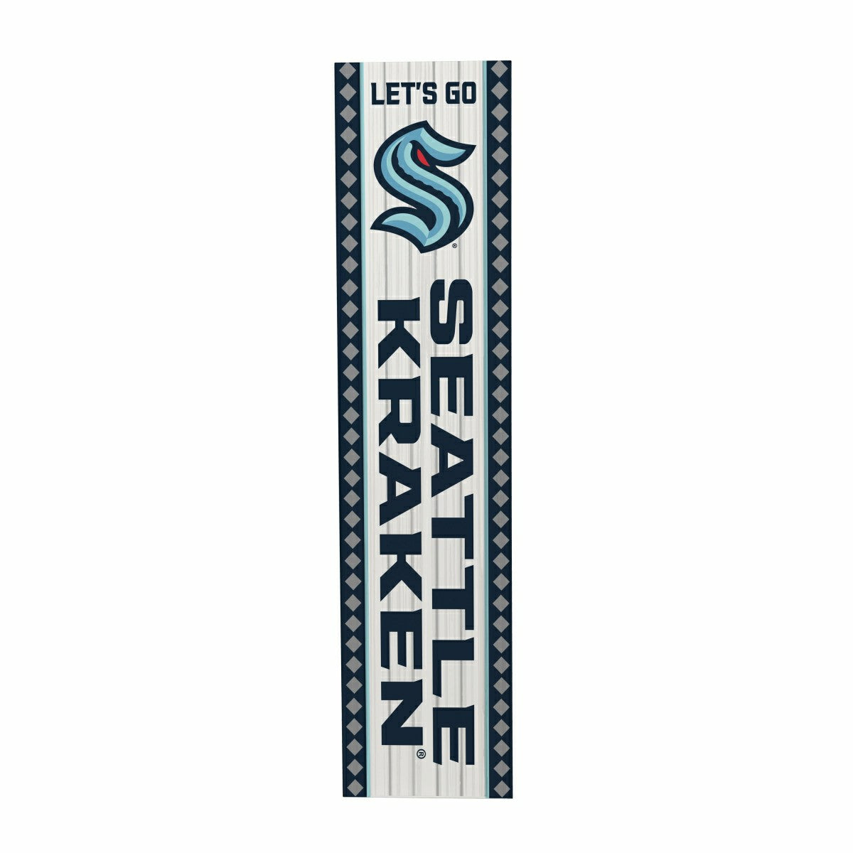 47" Double Sided Leaner, Seattle Kraken, Christmas, NHL, Home
