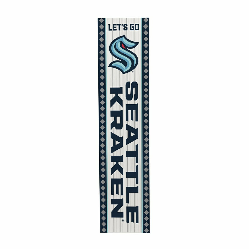 47" Double Sided Leaner, Seattle Kraken, Christmas, NHL, Home