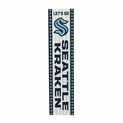 47" Double Sided Leaner, Seattle Kraken, Christmas, NHL, Home