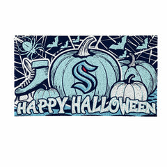 Seattle Kraken Halloween PVC Mat, 28"x16", NHL