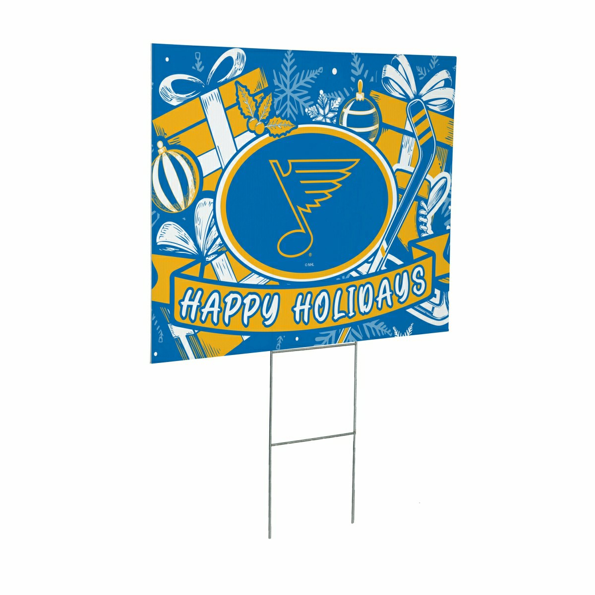 St Louis Blues Yard Sign, Holiday, NHL, Home