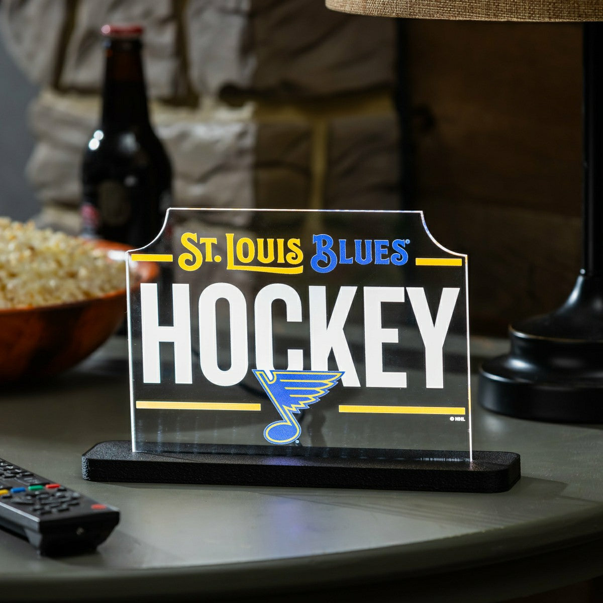 St Louis Blues Hockey Rectangle Desklite LED Decor, NHL, Home