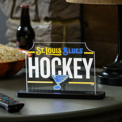 St Louis Blues Hockey Rectangle Desklite LED Decor, NHL, Home
