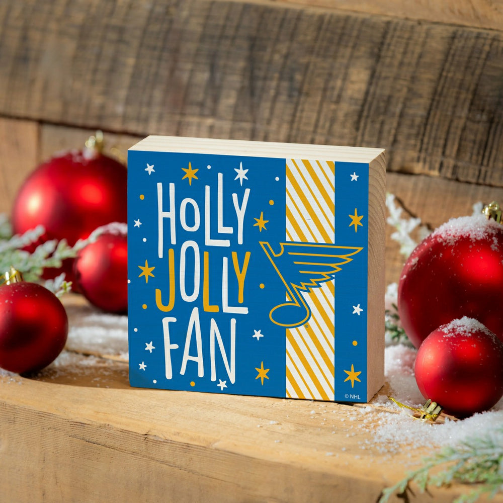 St Louis Blues Block, Holiday, 6x6, NHL, Home