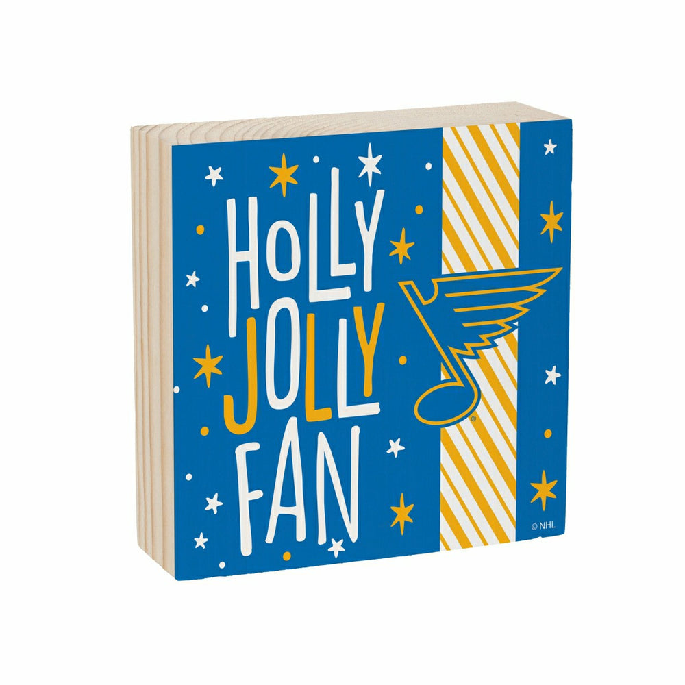 St Louis Blues Block, Holiday, 6x6, NHL, Home