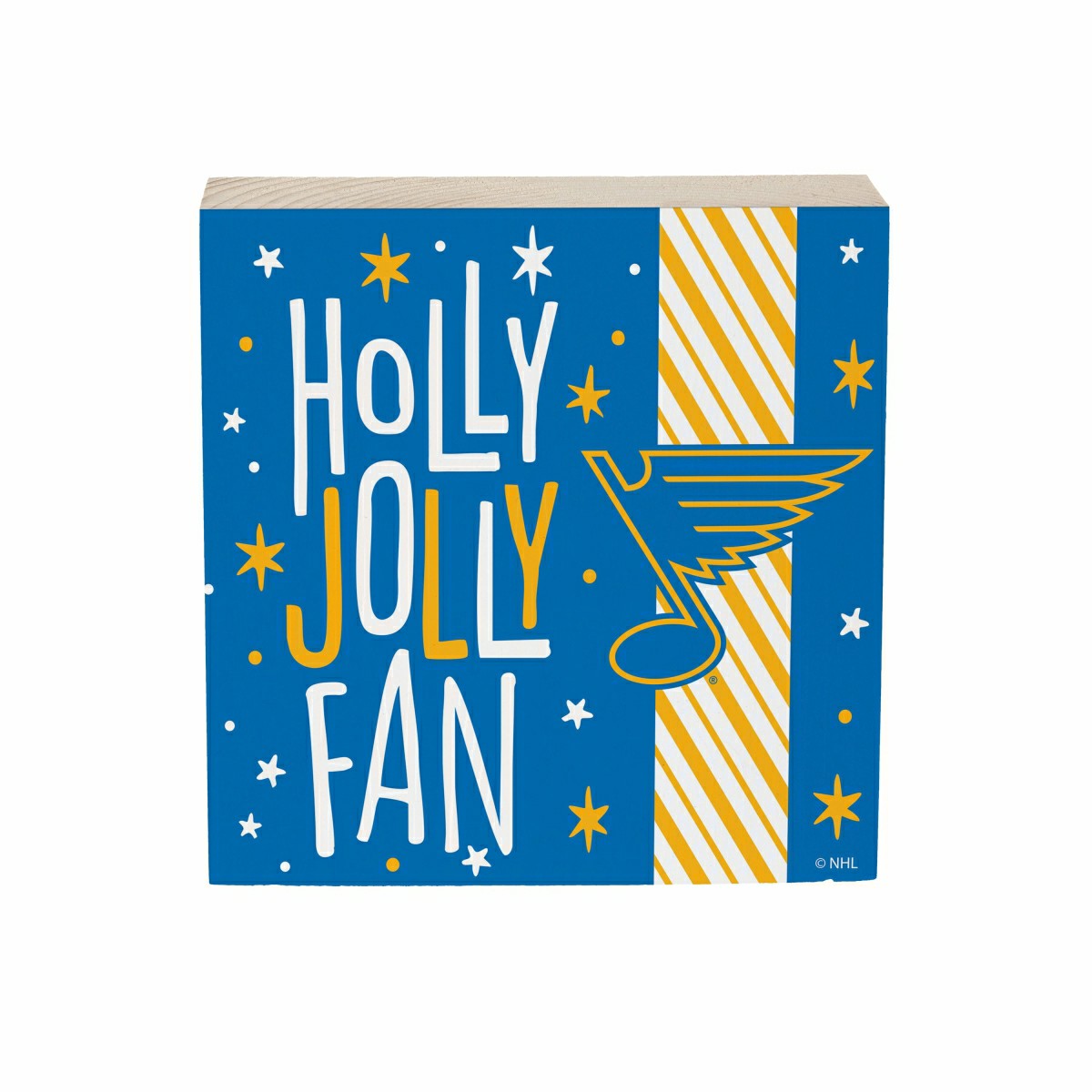 St Louis Blues Block, Holiday, 6x6, NHL, Home