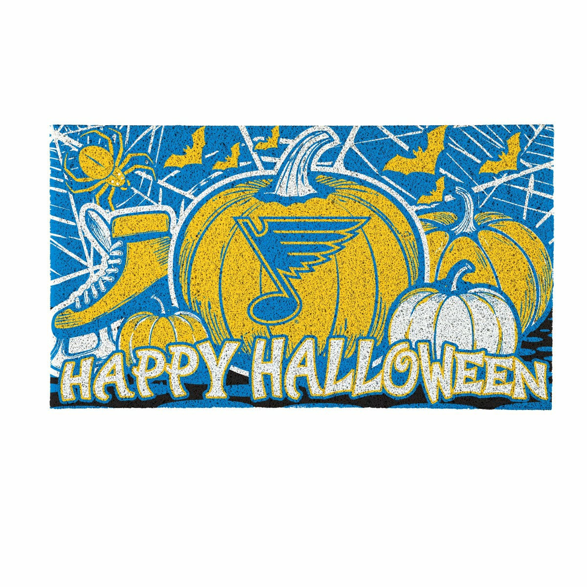 St Louis Blues Halloween PVC Mat, 28"x16", NHL
