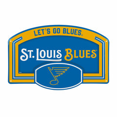 St Louis Blues USA Embossed Steel Wall Sign, 11" x 17", NHL, Home