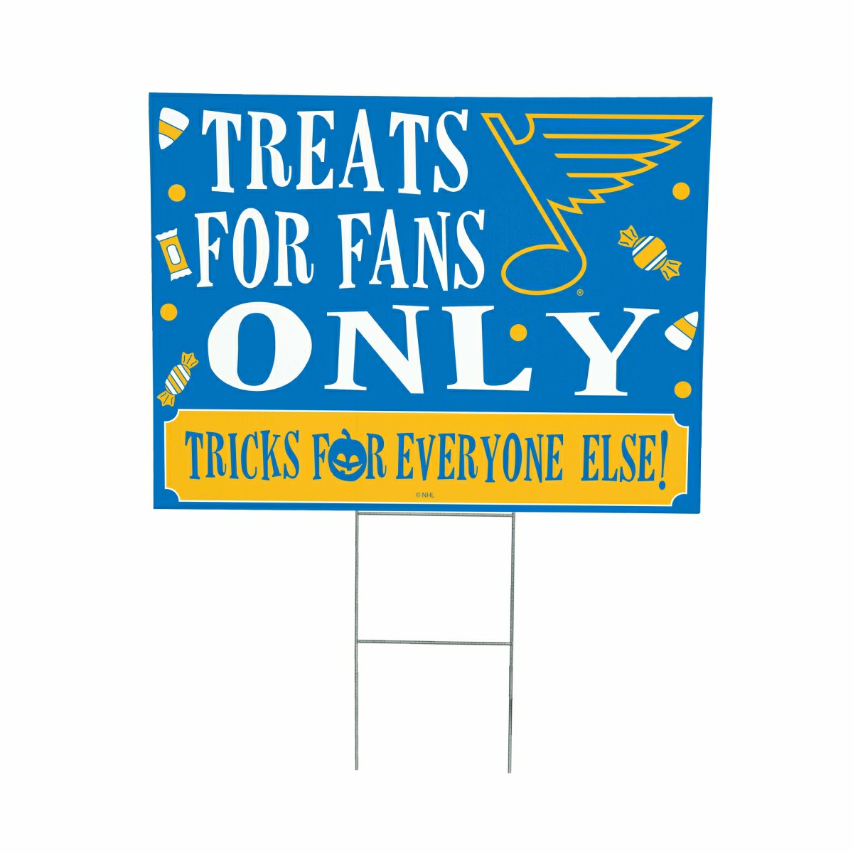 St Louis Blues Yard Sign, Halloween Treats for Fans, NHL, Home
