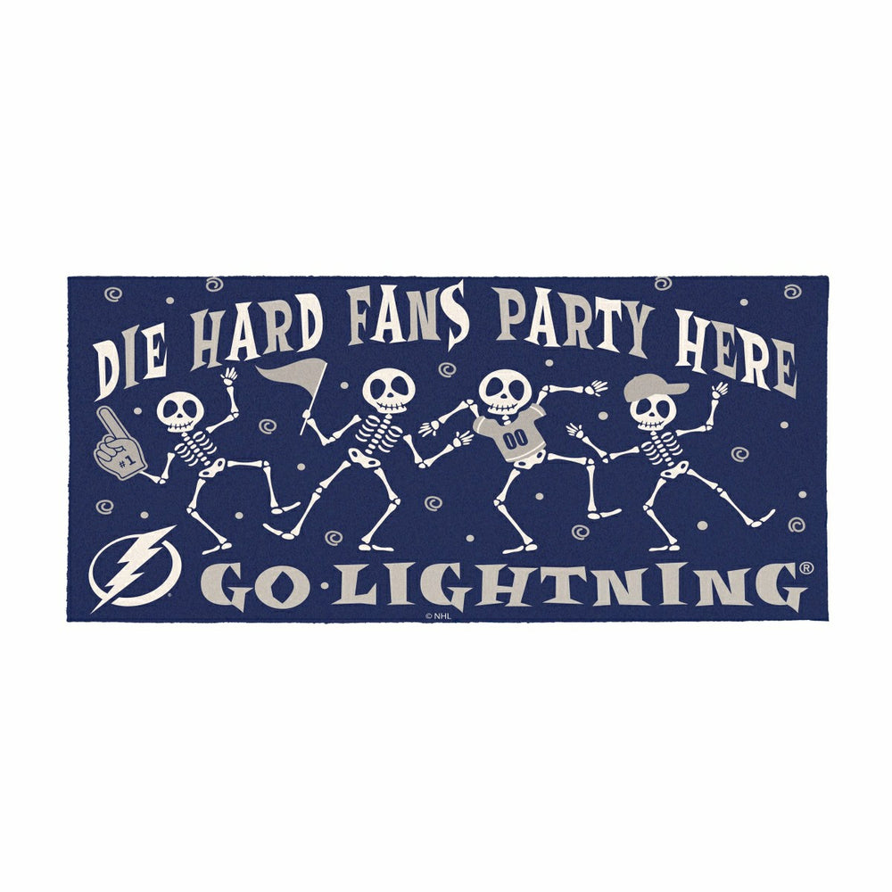 Tampa Bay Lightning Flocked Coir Halloween Sassafras Switch Mat, 22"x1, NHL