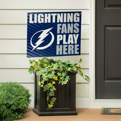 Tampa Bay Lightning Coroplast Yard Sign "Fans Play Here", NHL, Home
