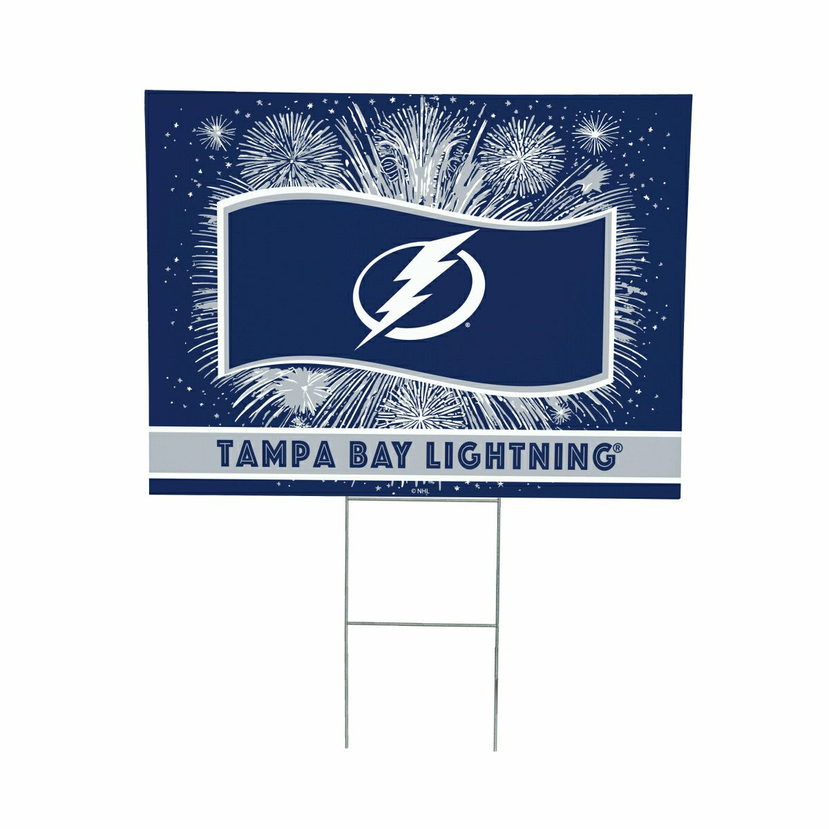 Tampa Bay Lightning Yard Sign, Patriotic, NHL, Home