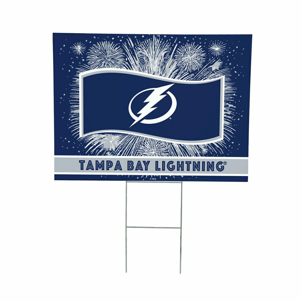 Tampa Bay Lightning Yard Sign, Patriotic, NHL, Home