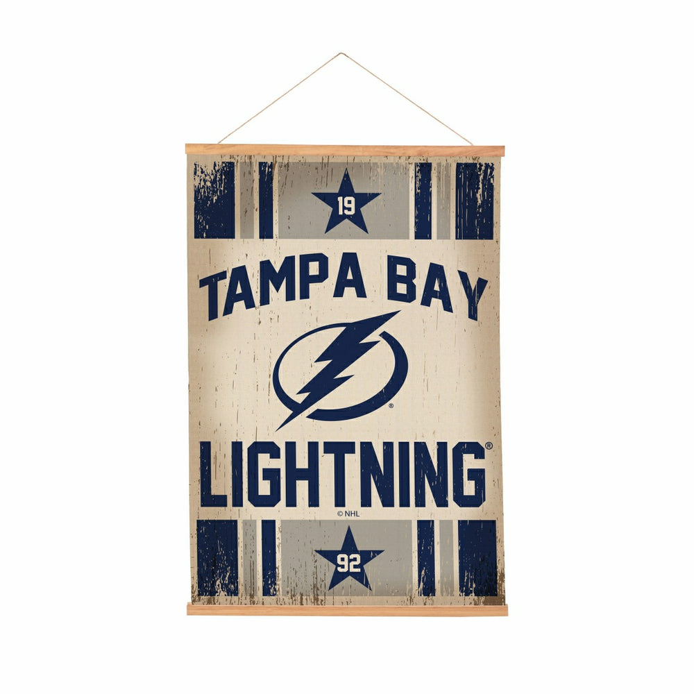 Tampa Bay Lightning, Canvas Wall Tapestry, Medium, 36x24, NHL, Home