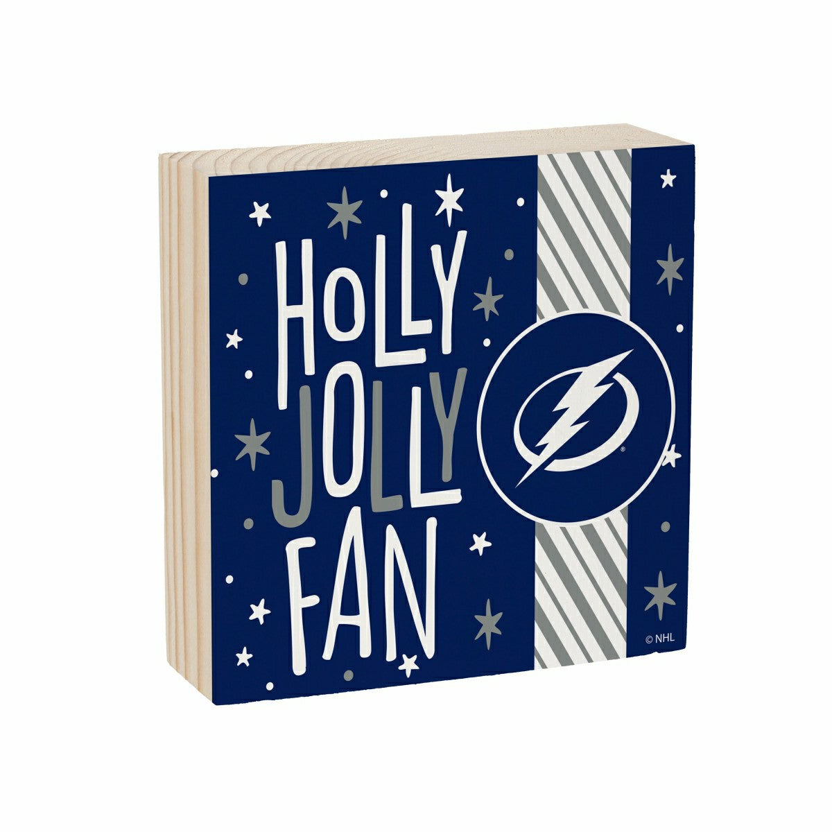 Tampa Bay Lightning Block, Holiday, 6x6, NHL, Home