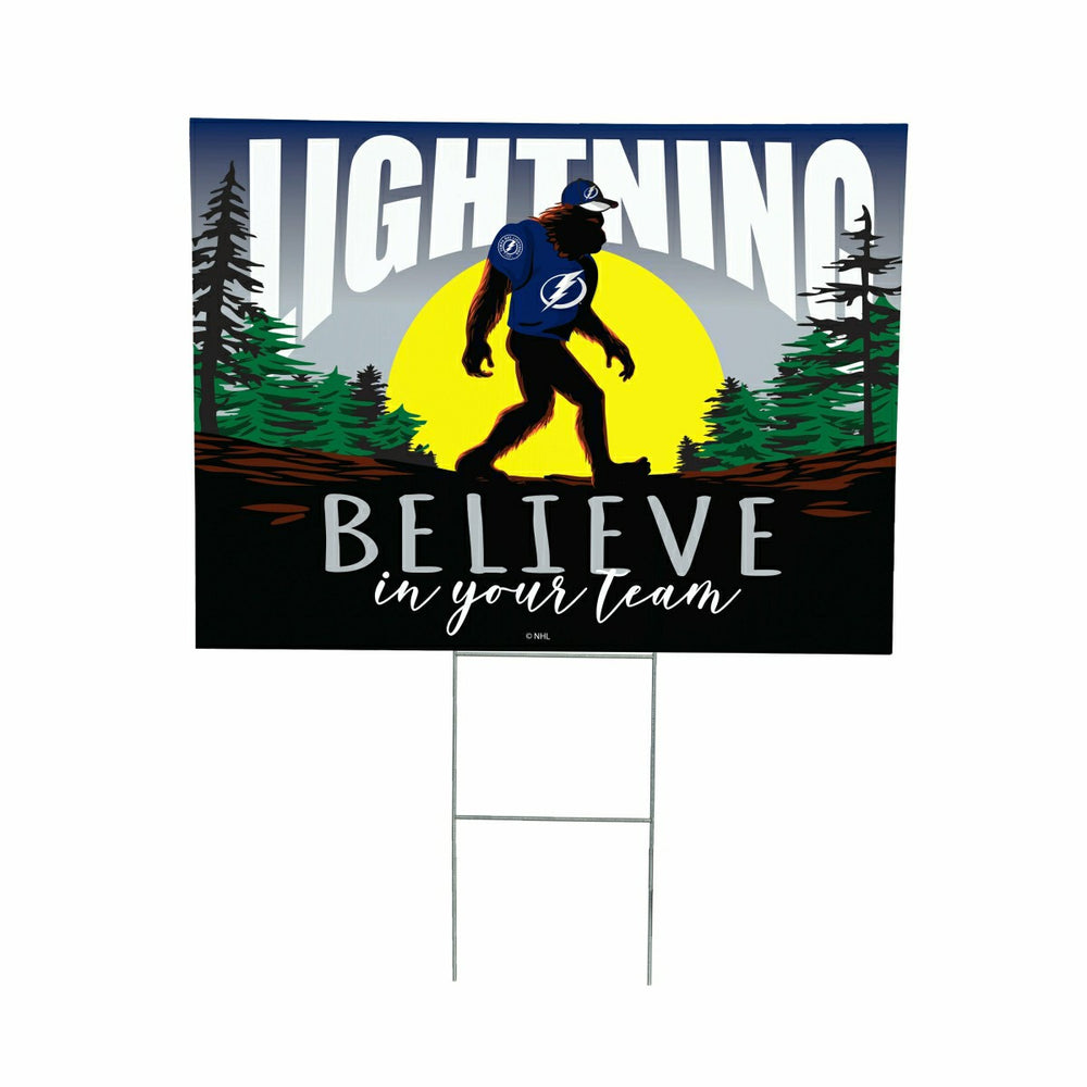 Tampa Bay Lightning Yard Sign, Bigfoot, NHL, Home