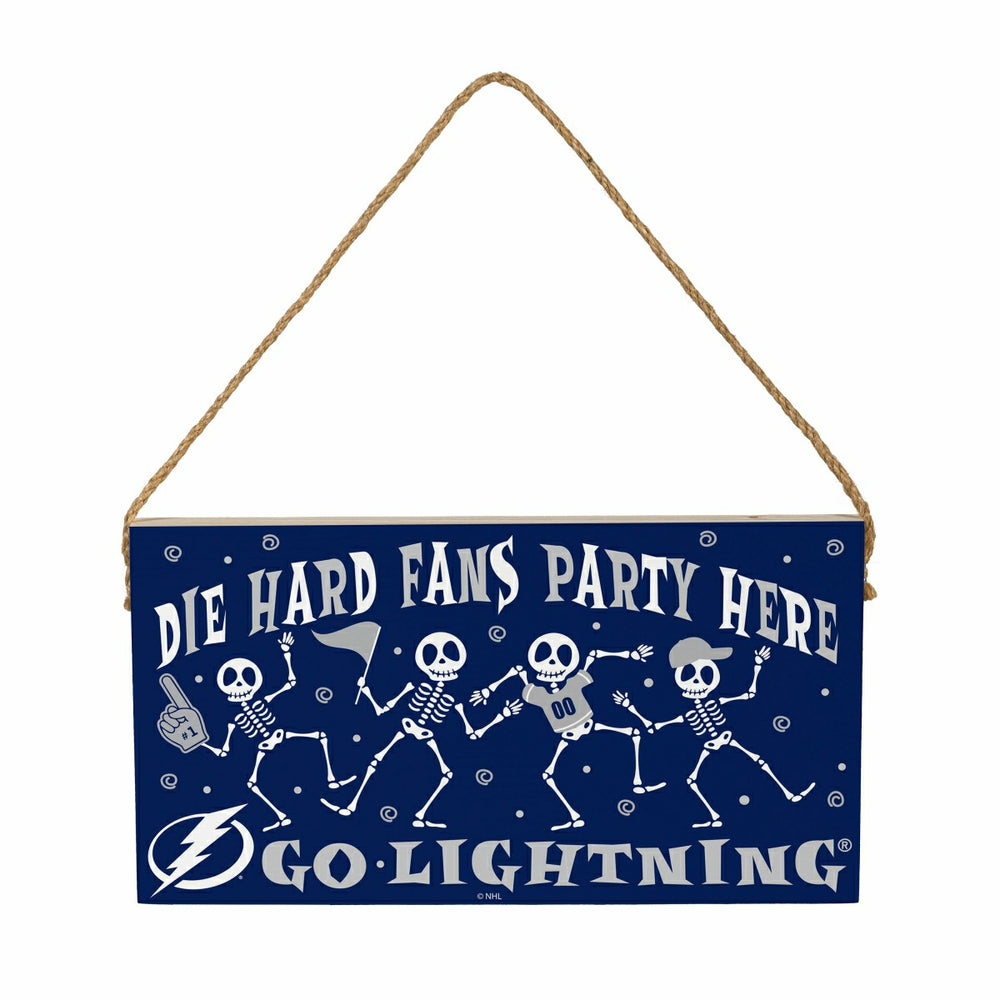Tampa Bay Lightning Halloween Wood Wall Sign, 6x11, NHL, Home