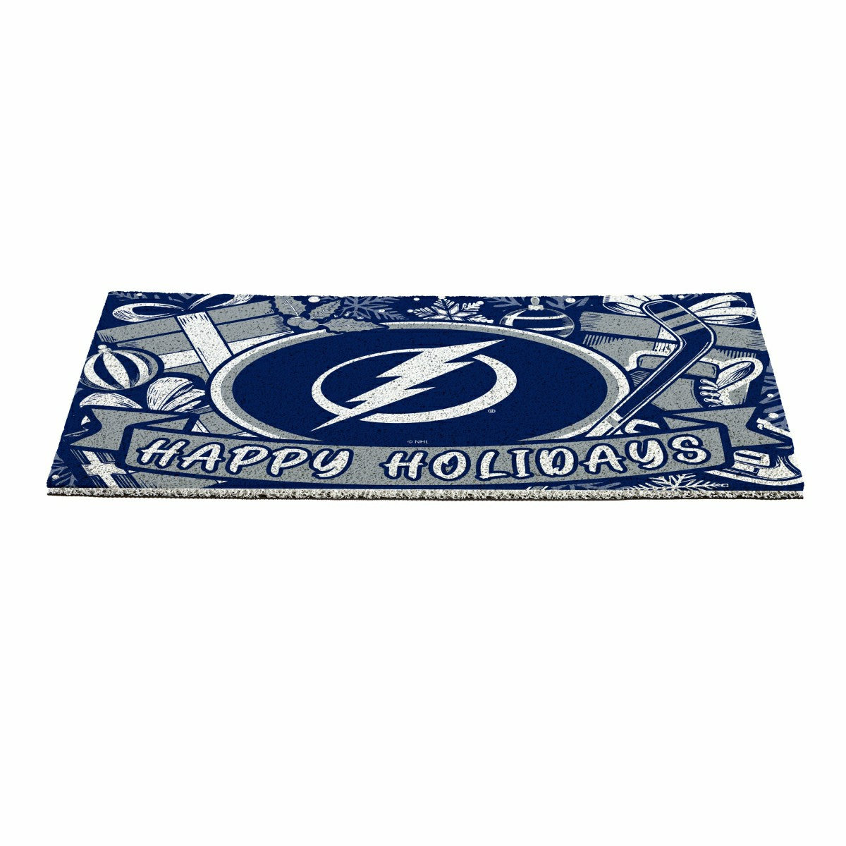 Tampa Bay Lightning Holiday PVC Mat, 28"x16", NHL
