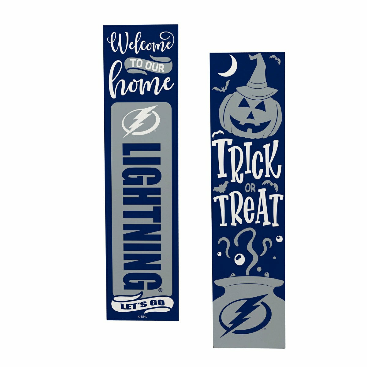 47" Double Sided Leaner, Tampa Bay Lightning, Halloween, NHL, Home