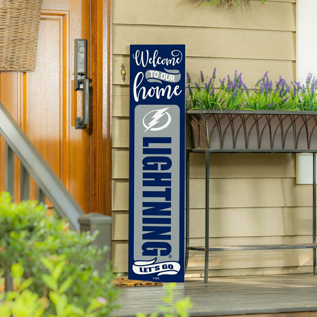 47" Double Sided Leaner, Tampa Bay Lightning, Halloween, NHL, Home