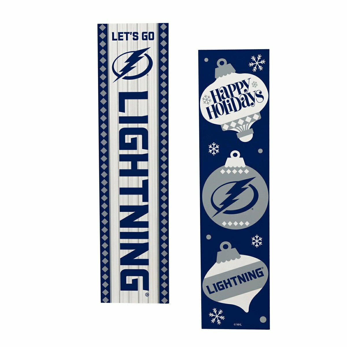 47" Double Sided Leaner, Tampa Bay Lightning, Christmas, NHL, Home