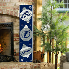 47" Double Sided Leaner, Tampa Bay Lightning, Christmas, NHL, Home