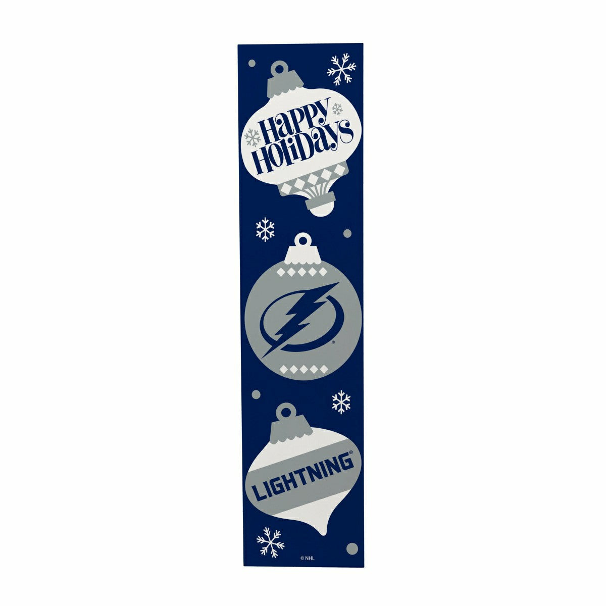 47" Double Sided Leaner, Tampa Bay Lightning, Christmas, NHL, Home