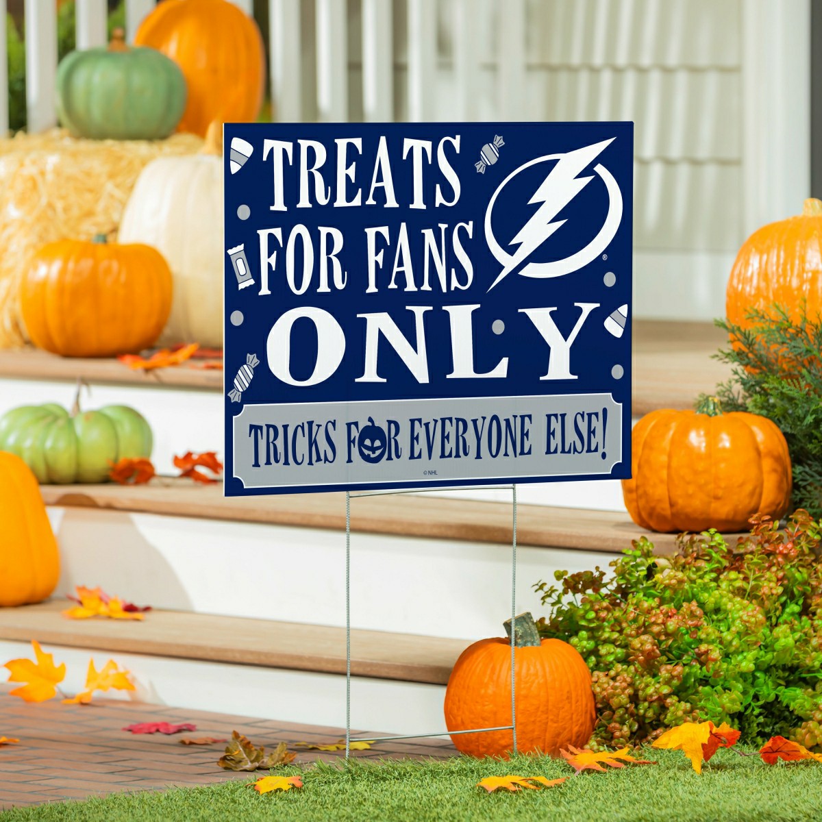 Tampa Bay Lightning Yard Sign, Halloween Treats for Fans, NHL, Home