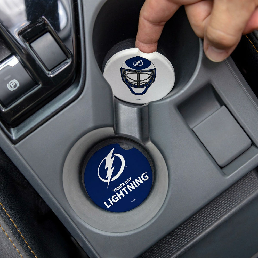 Tampa Bay Lightning Car Coaster Set, 2pc, NHL, Home