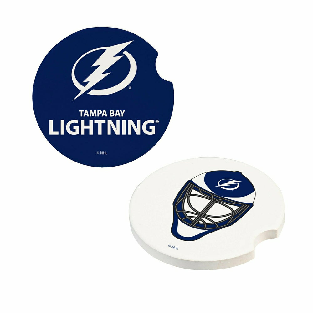 Tampa Bay Lightning Car Coaster Set, 2pc, NHL, Home