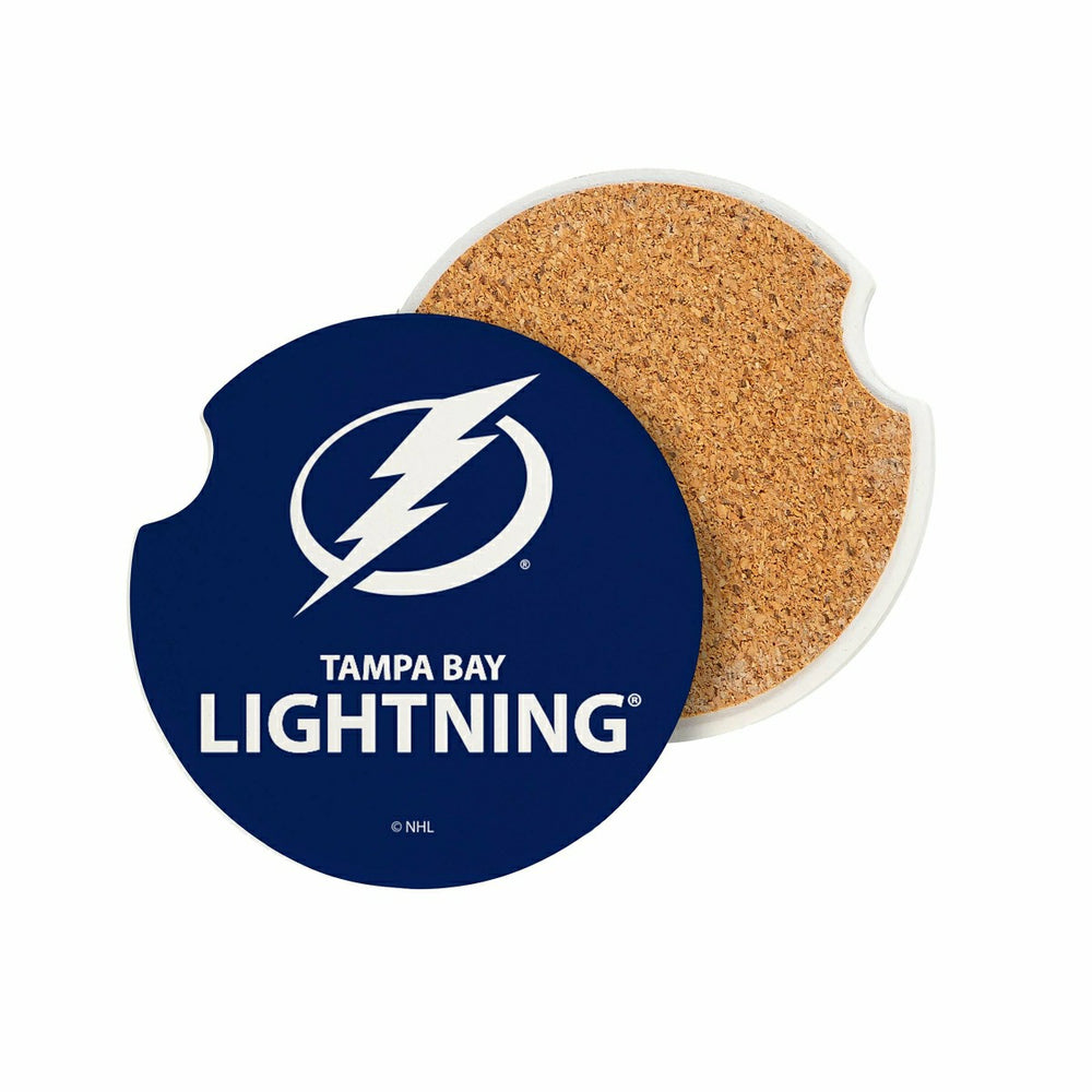 Tampa Bay Lightning Car Coaster Set, 2pc, NHL, Home