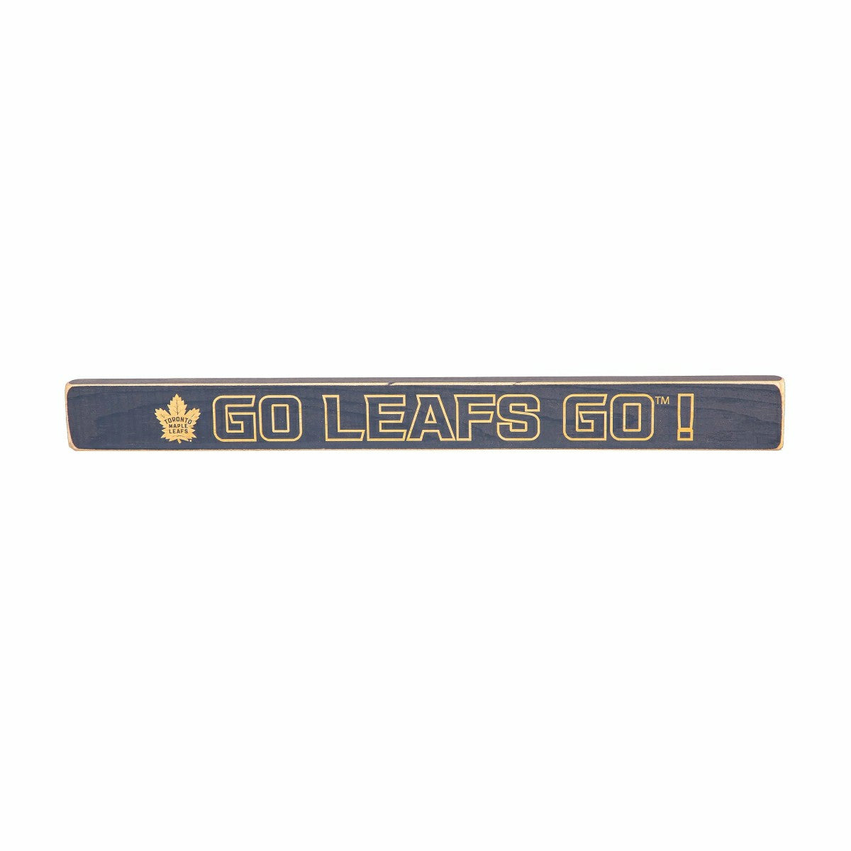 Toronto Maple Leafs Engraved Wood Sign, 1.5" x 18", NHL, Home