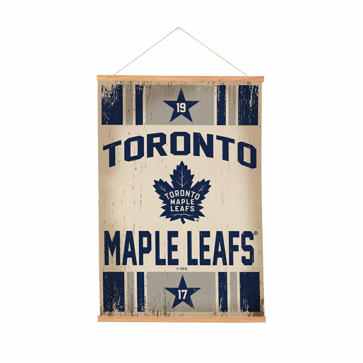 Toronto Maple Leafs, Canvas Wall Tapestry, Medium, 36x24, NHL, Home