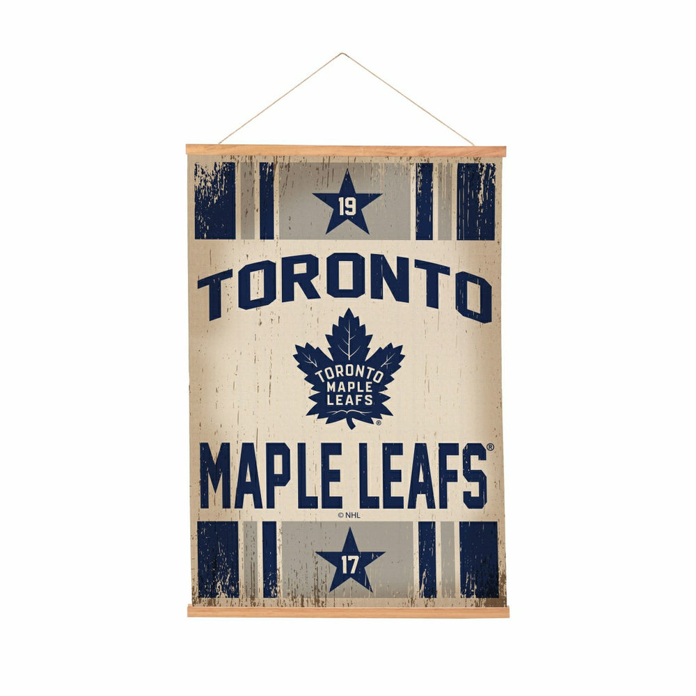 Toronto Maple Leafs, Canvas Wall Tapestry, Medium, 36x24, NHL, Home