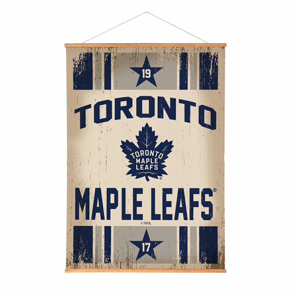 Toronto Maple Leafs, Canvas Wall Tapestry, Large, 54x36, NHL, Home