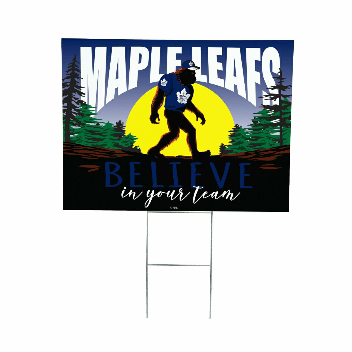 Toronto Maple Leafs Yard Sign, Bigfoot, NHL, Home