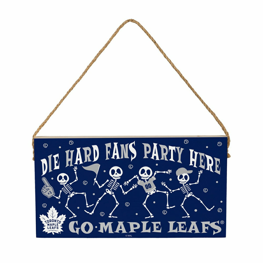 Toronto Maple Leafs Halloween Wood Wall Sign, 6x11, NHL, Home
